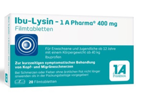 IBU-LYSIN 1A Pharma 400 mg filmom obalené tablety, 20 ks
