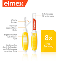 ELMEX Medzizubné kefky ISO veľkosť 4 0,7 mm žlté, 8 ks
