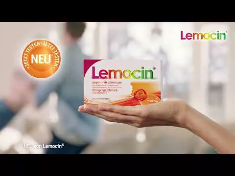 Video o produkte Lemocin® na bolesti hrdla, pomarančová príchuť, 24 ks