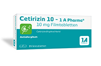 CETIRIZIN 10-1A Pharma filmom obalené tablety, 50 ks