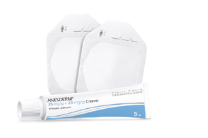 ANESDERM 25 mg/g + 25 mg/g krém + 2 náplasti, 5 g
