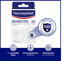 HANSAPLAST Hypoalergénne náplasti Sensitive, 40 ks