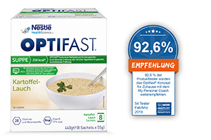 OPTIFAST Zemiakový prášok na polievku, 8X55 g