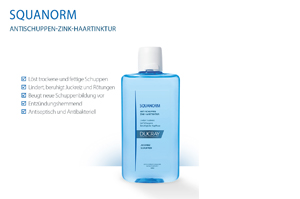 DUCRAY SQUANORM Zinková tinktúra proti lupinám, 200 ml