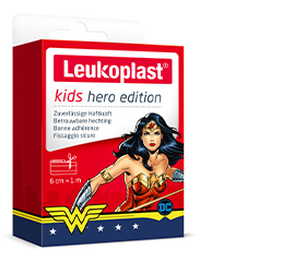 LEUKOPLAST detské náplasti hrdina Wonder Woman 6 cmx1m, 1 ks
