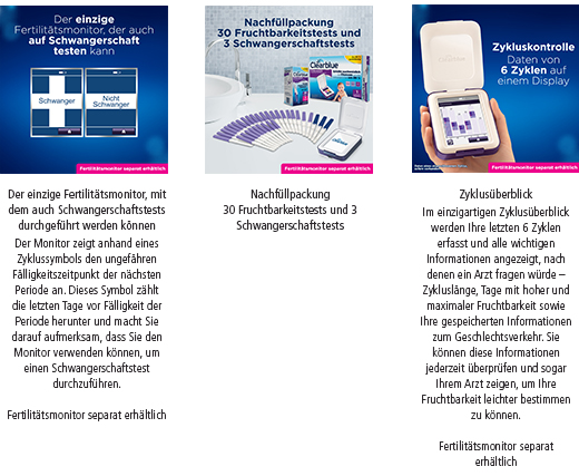 CLEARBLUE Testovacie prúžky Fertility Monitor 30+3, 33 ks
