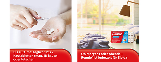 RENNIE Žuvacie tablety, 96 ks