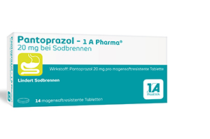 PANTOPRAZOL-1A Pharma 20 mg na pálenie záhy msr.tab., 14 ks
