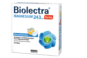 BIOLECTRA Magnézium 243 mg forte Orange šumivé tablety, 20 ks