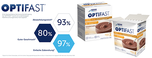 OPTIFAST Smetanová čokoláda v prášku, 8X55 g
