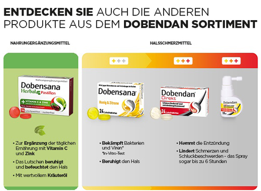 DOBENSANA Bylinná višňová príchuť Vit.C & Zinkové pastilky, 36 ks