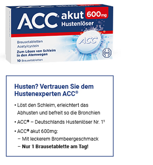 ACC Akútne 600 šumivých tabliet, 10 ks