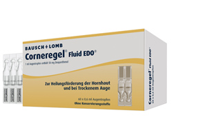 CORNEREGEL Tekutina EDO Očné kvapky, 60X0,6 ml