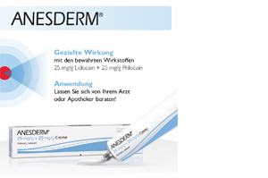 ANESDERM 25 mg/g + 25 mg/g krém + 2 náplasti, 5 g