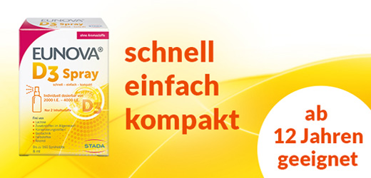 EUNOVA Vitamín D3 v spreji, 8 ml