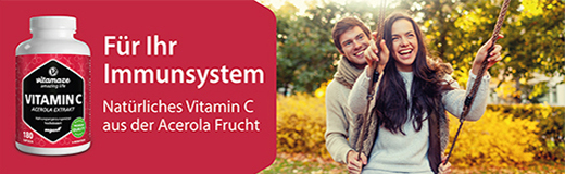 VITAMIN C 160 mg acerola extrakt čisté vegánske kapsule, 180 kapsúl