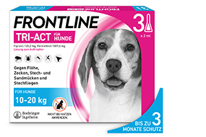 FRONTLINE Roztok Tri-Act na nakvapkanie psom 10-20 kg, 3 ks