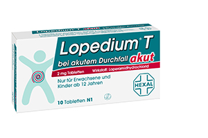 LOPEDIUM T akútne tablety na akútnu hnačku, 10 ks