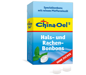 CHINA ÖL Pastilky na hrdlo a kašeľ bez cukru, 40 g