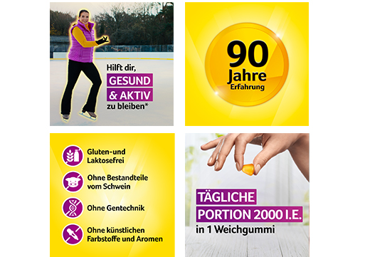 VIGANTOLVIT 2000 I.U. vitamín D3, mäkké žuvačky, 60 ks