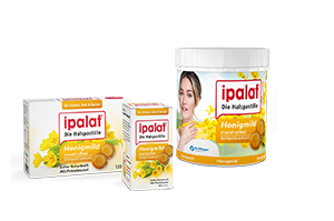 IPALAT Pastilky na hrdlo medové jemné bez mentolu, 120 ks