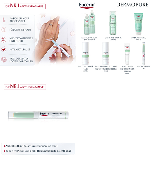 EUCERIN DermoPure korektor v tyčinke, 2,0 g