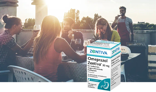 OMEPRAZOL Zentiva 20 mg na pálenie záhy, 14 ks