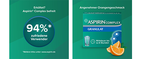 ASPIRIN COMPLEX Btl.w.Gran.z.Herst.e.Susp.z.Einn., 20 ks