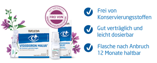 VISIODORON Očné kvapky Malva, 10 ml