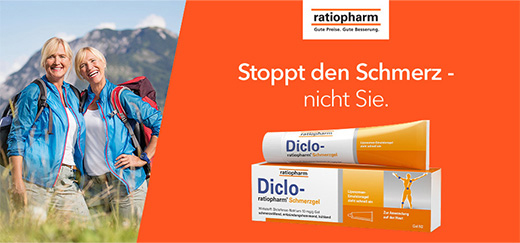 DICLO-RATIOPHARM Gél proti bolesti, 100 g