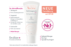 AVENE Denná upokojujúca emulzia Antirougeurs SPF 30, 40 ml