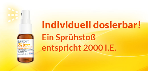 EUNOVA Vitamín D3 v spreji, 8 ml