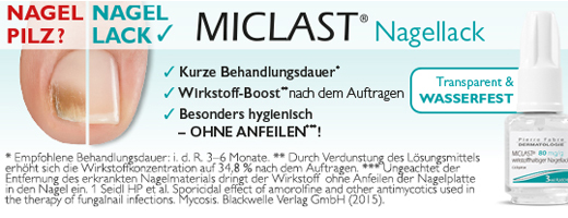 MICLAST 80 mg/g lak na nechty s obsahom účinnej látky, 2x3 ml