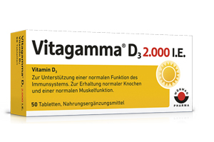 VITAGAMMA D3 2 000 I.U. Vitamín D3 NEM Tablety, 200 ks