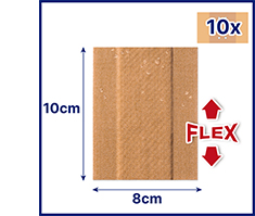 HANSAPLAST Elastické náplasti 8 cmx1 m, 1 ks