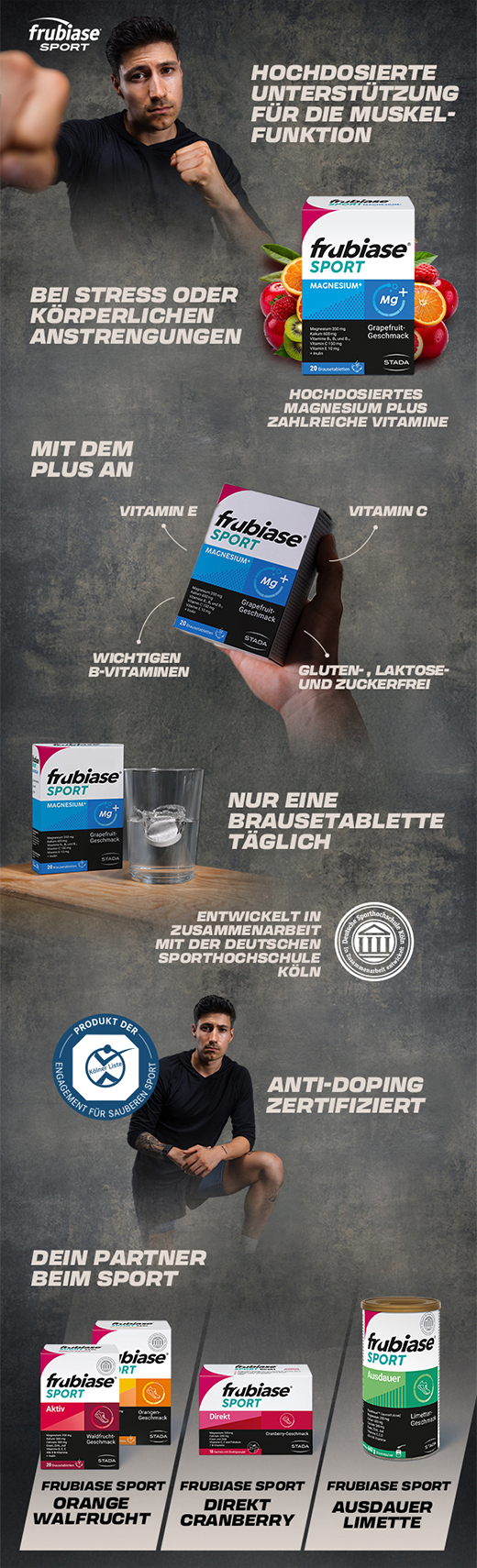 FRUBIASE MAGNESIUM Plus šumivé tablety, 20 ks