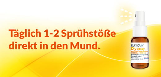 EUNOVA Vitamín D3 v spreji, 8 ml