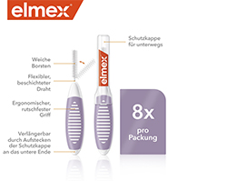 ELMEX Medzizubné kefky ISO veľkosť 6 1,1 mm fialová, 8 ks