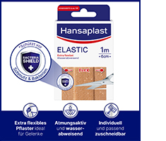 HANSAPLAST Elastické náplasti 6 cmx1 m, 1 ks