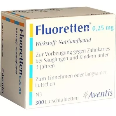 FLUORETTEN 0,25 mg tablety, 300 kusov