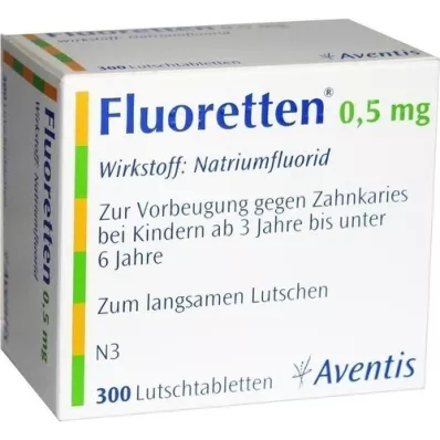 FLUORETTEN 0,5 mg tablety, 300 kusov