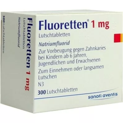 FLUORETTEN 1,0 mg tablety, 300 kusov