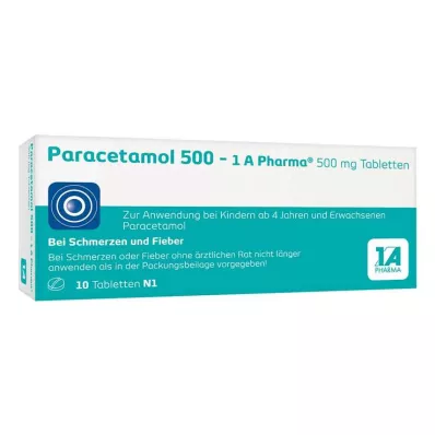 PARACETAMOL 500-1A Pharma Tablety, 10 ks