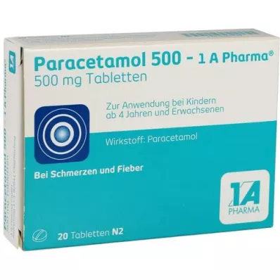 PARACETAMOL 500-1A Pharma Tablety, 20 ks
