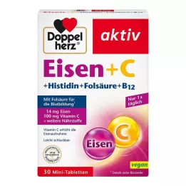DOPPELHERZ Železo+Vit.C+L-Histidín tablety, 30 kapsúl