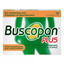 BUSCOPAN plus 10 mg/500 mg filmom obalené tablety, 20 ks