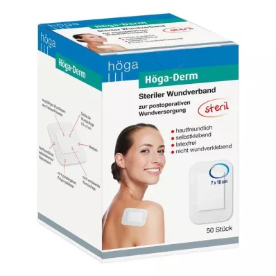 HÖGA-DERM Sterilné náplasti 70x100 mm, 50 ks HÖGA-DERM Sterilné náplasti 70x100 mm, 50 ks