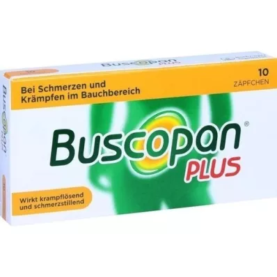 BUSCOPAN plus 10 mg/800 mg čapíky, 10 ks