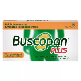 BUSCOPAN plus 10 mg/800 mg čapíky, 10 ks