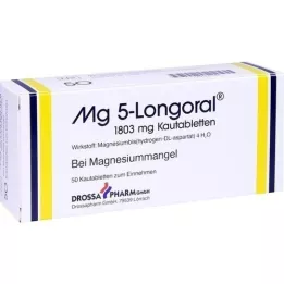 MG 5 LONGORAL Žuvacie tablety, 50 ks